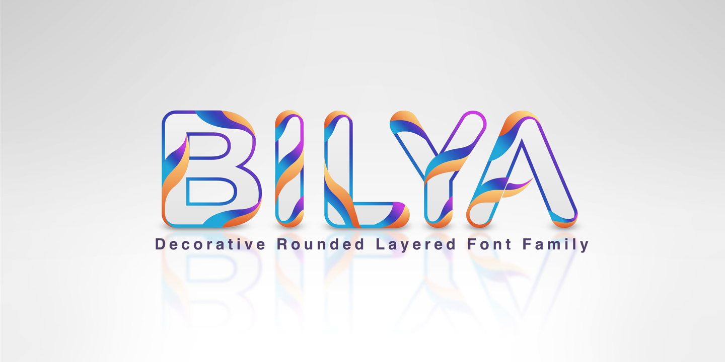 Пример шрифта Bilya Layered